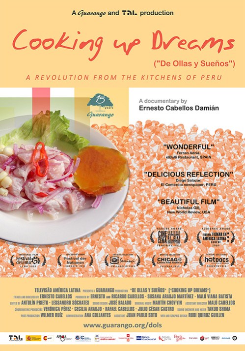 Cooking Up Dreams - Documentary film poster by Ernesto 'Tito' Cabellos